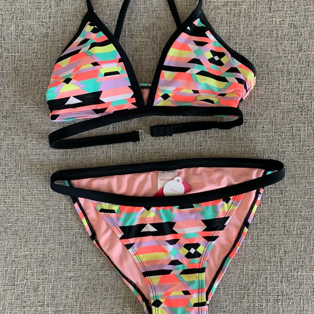 Brand New Xhilaration Aztec Pastel Bikini Set